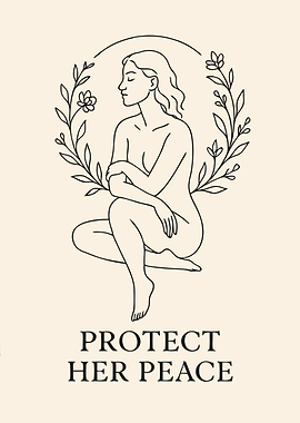 Protect Her Peace Line Art