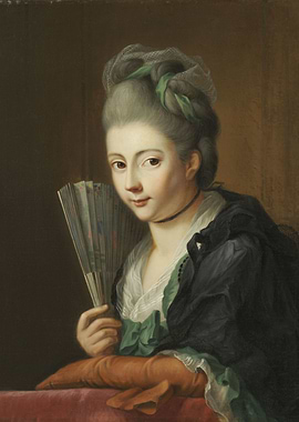 Portrait of a Woman with Fan