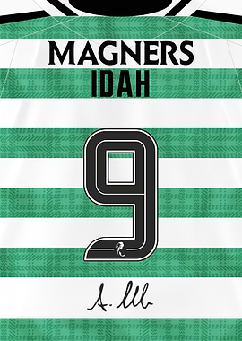 Adam IDAH Number 9 2025/26 Celtic Shirt