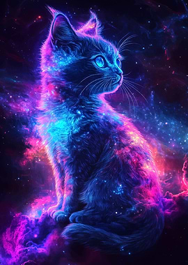 Cosmic Cat Portrait