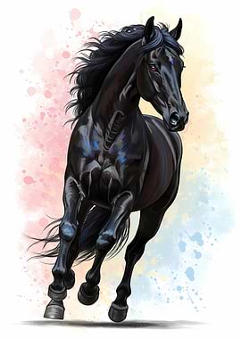 Shadowy Steed Born From Light