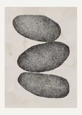 Stacked Stones Minimalist Art