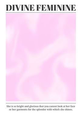 Divine Feminine Abstract Pink Poster