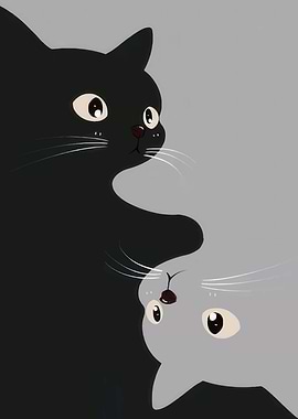 Yin Yang Cats