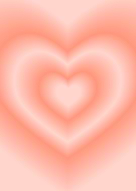Peach Heart Gradient