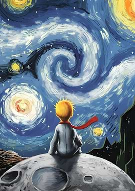 The Little Prince and Starry Night