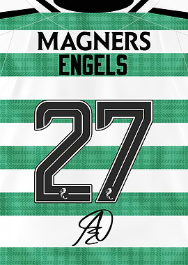 Arne Engels 27 2025/26 Celtic Shirt
