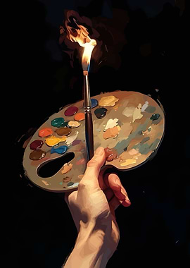 Burning Passion: Artist's Palette