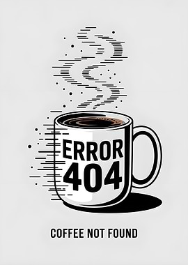 Error 404 Coffee Not Found Mug