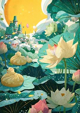 Lotus Pond Dreamscape