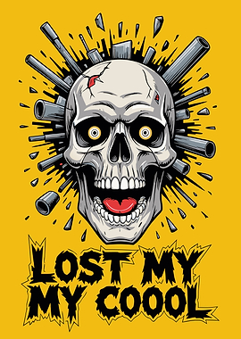 Lost My Cool Skull Graphic