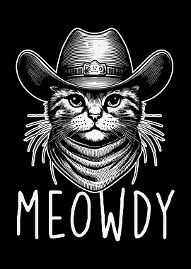 Meowdy Cat Cowboy