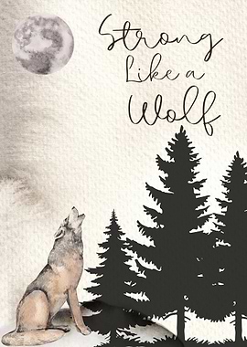 Strong Like a Wolf Illustration