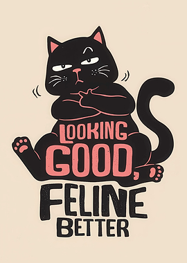 Looking Good, Feline Better Cat Art