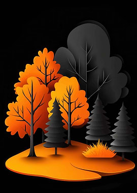 Autumn Forest Illustration