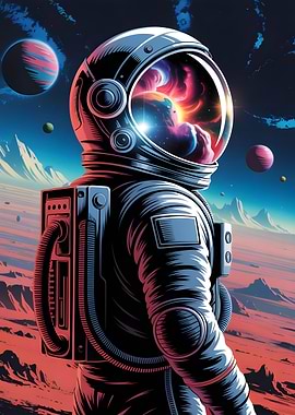 Astronaut on a Distant Planet
