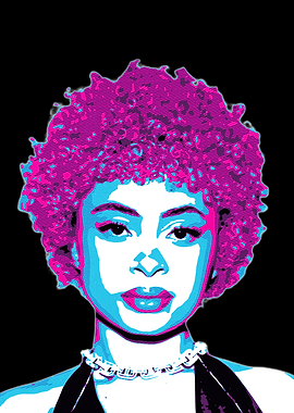 Ice Spice Pop Art Portrait