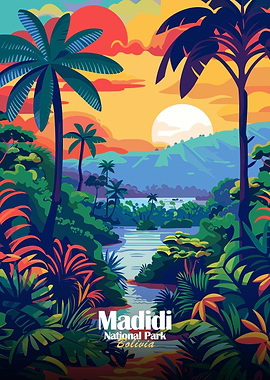 Madidi National Park, Bolivia Illustration