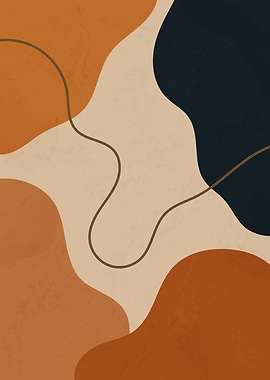 Abstract Organic Shapes and Line