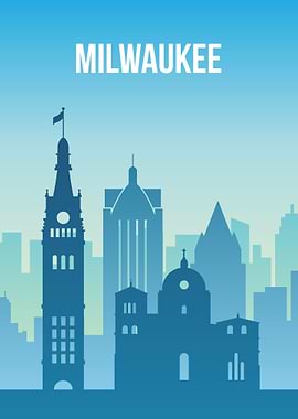 Milwaukee Cityscape Silhouette