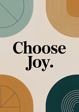 Choose Joy Minimalist Art Print