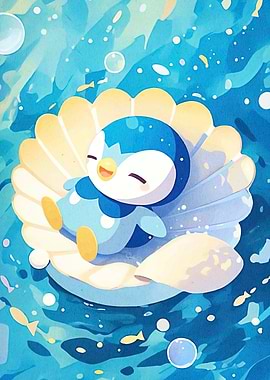 Piplup Seashell Animal