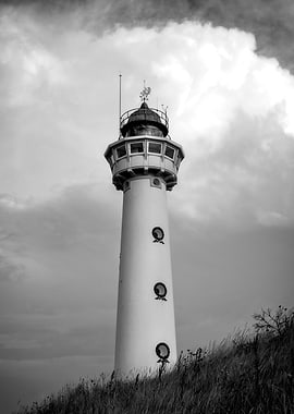 Black and White Lighthouse
