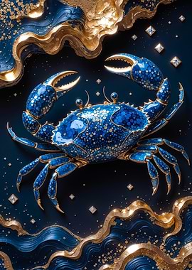 Crab Kintsugi Art
