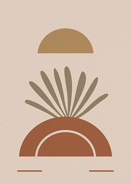 Abstract Minimal Boho Art