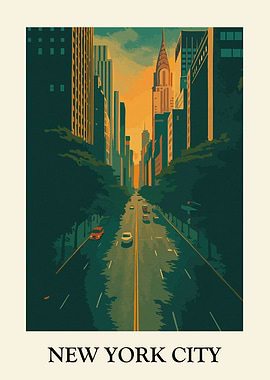 New York City Street View Art