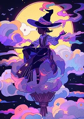 Whimsical Witch Broomstick