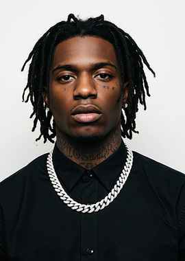 Close-up Portrait of Playboi Carti