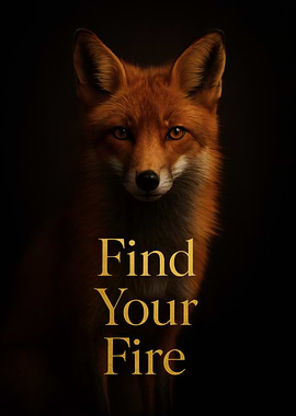 Ember Eyed Fox in Chiaroscuro Portrait