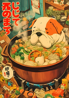 Dog in Hot Pot