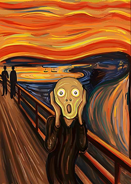 The Scream Potato painting