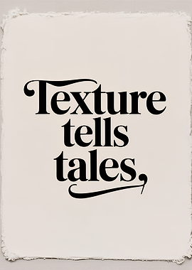 Texture Tells Tales Typography Art