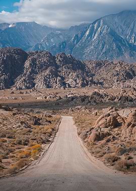 Desert Road to Mountains