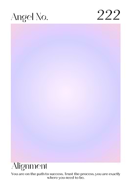 Angel Number 222 Alignment Poster