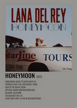 Lana Del Rey Honeymoon Album Cover