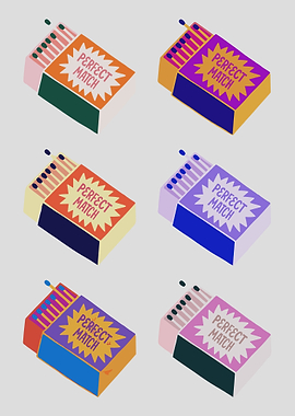 Colorful Matchbox Pattern