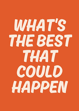 Inspirational Quote on Orange Background