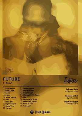 Future Album Cover Digital Art