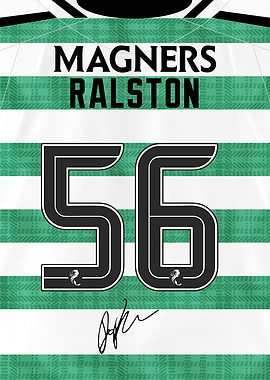 Anthony Ralston 56 Celtic 2025/26 Football Jersey Art