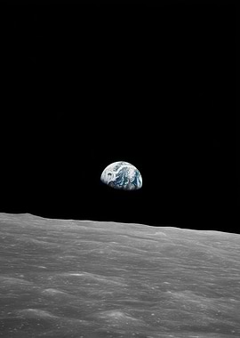 Earthrise from the Moon