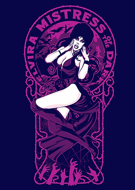 Elvira Mistress of the Dark Illustration