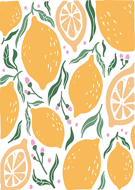 Lemon and Leaf Pattern