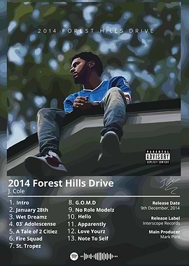 J Cole 2014 Forest Hills Drive