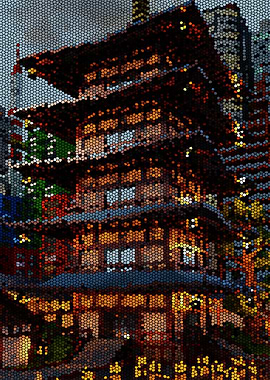 Japanese Shrine Mosaic