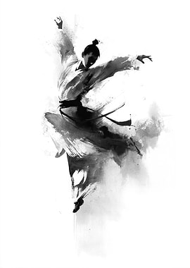 Martial Arts Ink Painting