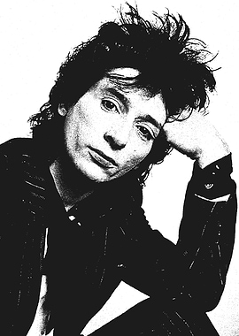 Black and White Portrait of Johnny Thunders